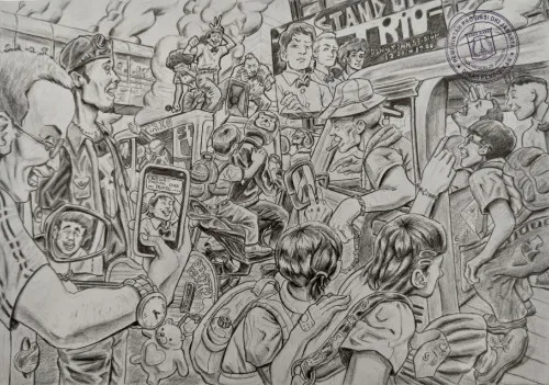 Karya alumni: gambar naratif