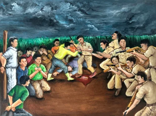 Gambar naratif karya siswa program SNBP