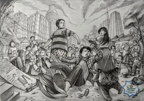Karya alumni: gambar naratif