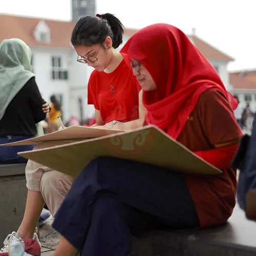Kegiatan jalan-jalan menggambar untuk siswa SD & SMP